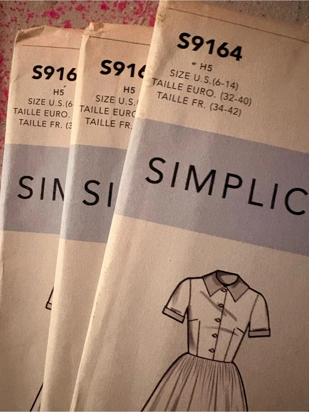 BN UNCUT SIMPLICITY 9164 H5 HALLOWEEN BAKERS COSTUMES SEWING PATTERNS 1950's